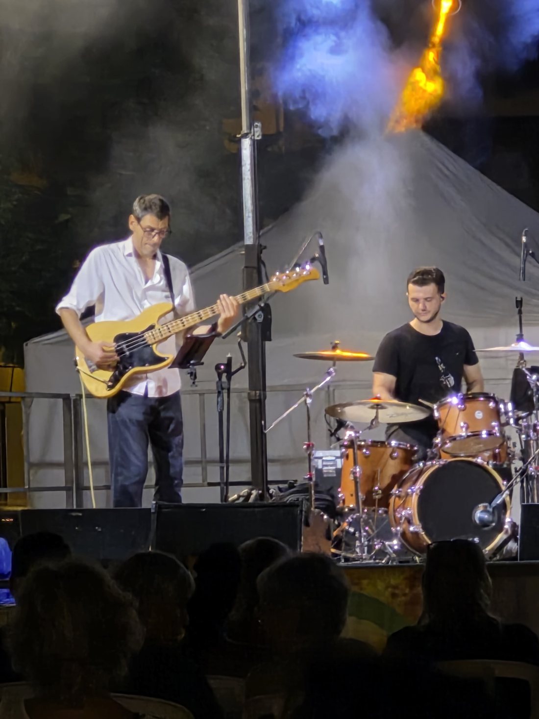 Les musiciens sur scène